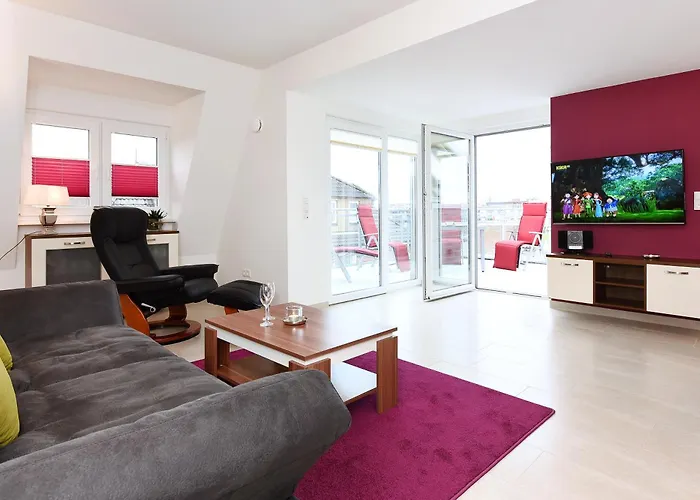 公寓 Meckis Panorama-suiten In Der Residenz Waterkant 埃森斯